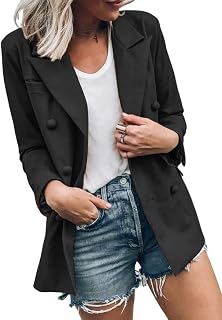 Amazon.es: chaqueta americana negra mujer