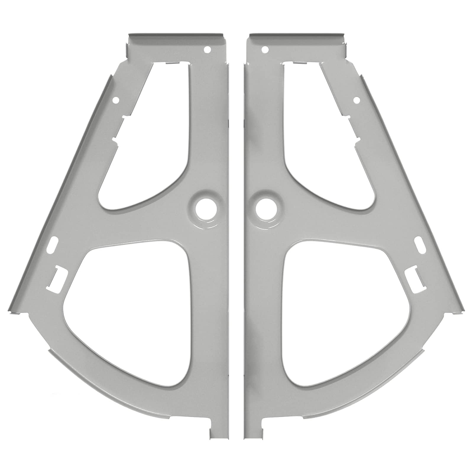 Cerniera a ribalta in ferro argentato, 235 x 155 x 30 mm, 2 pezzi, robuste cerniere per mobili, per armadio, porta, sportello e scatola, ideale per cucina, giardino, fai da te e riparazione