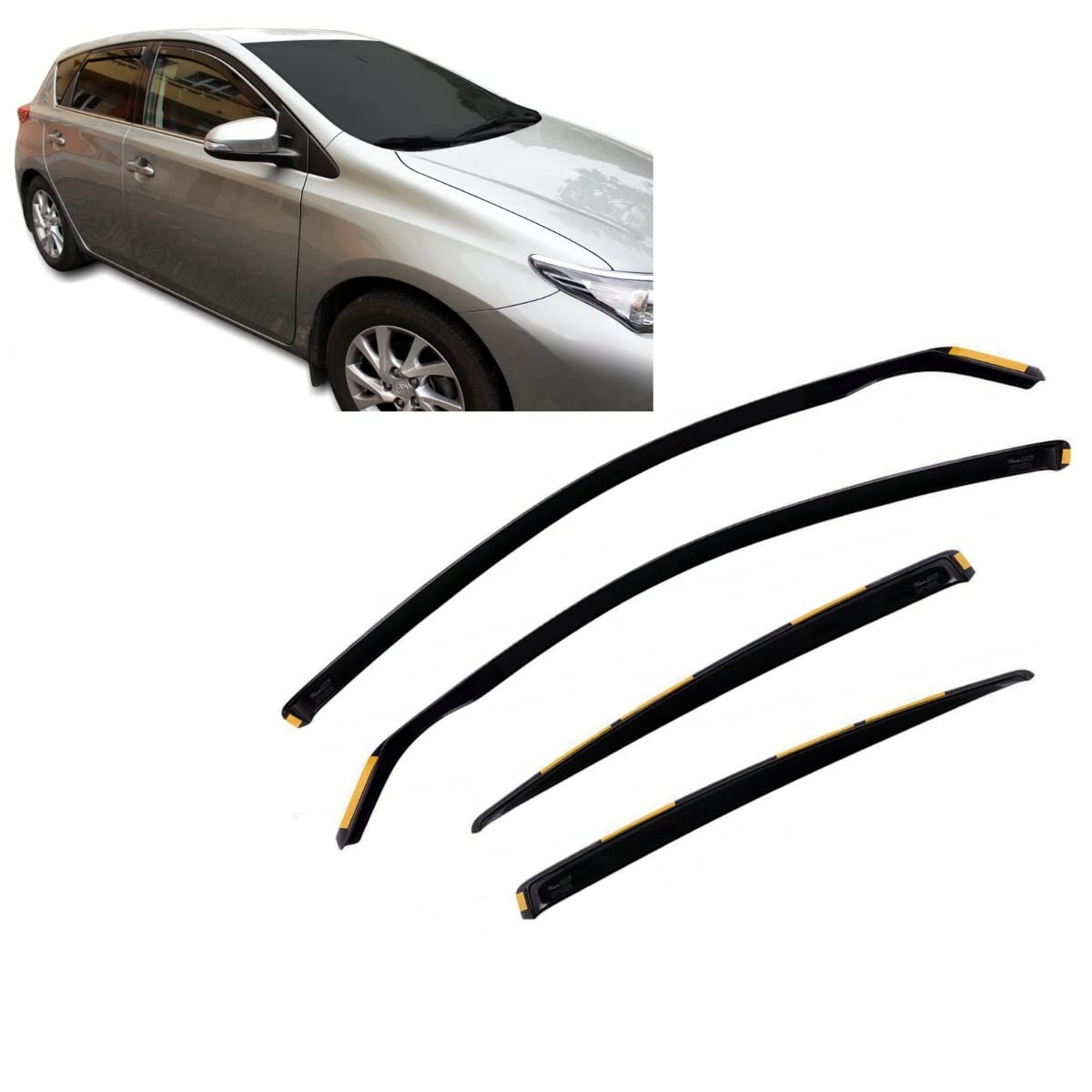 J&J AUTOMOTIVE Derivabrisas para TOYOTA AURIS 5 puerta 2013 - 2020 4 pcs