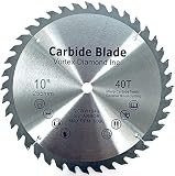 ALSKAR DIAMOND WSB 10 Inch 40 Teeth TCT General Purpose Hard & Soft Wood Cutting Circular Saw Blade