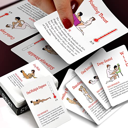 MEBAULT Sex Position Cards Sex Toy Sex Card Game Adventurous Playing Cards Erotic Bedroom Game for Lover Couple - Thumbnail 5