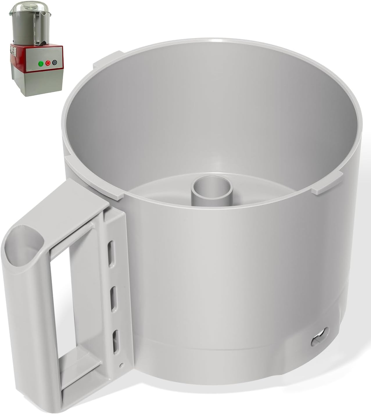 112204S Cutter Bowl Fit For Robot Coupe R2 3L Gb, R2 DICE, R2 Dice, R2B, R2N, R2N-2477306703H-09 Food Processor, 3 Quart Batch Bowl, Gray