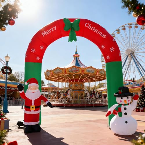 Décorations gonflables de Noël extérieures pour embellir une grande cour