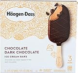 Haagen-Dazs, Chocolate Dark Chocolate Ice Cream Bars, 3 Count (Frozen)