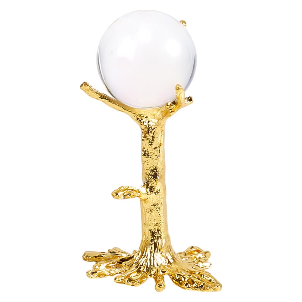 Support de boules de cristal en alliage doré NBEADS pour décoration de table 13 cm