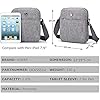 OIWAS Sacoche Homme Bandouliere Gris Petite Sac Pochette Mini Cartable Besace pour Les Loisirs Vacances Excursion Marche Randonnée #5