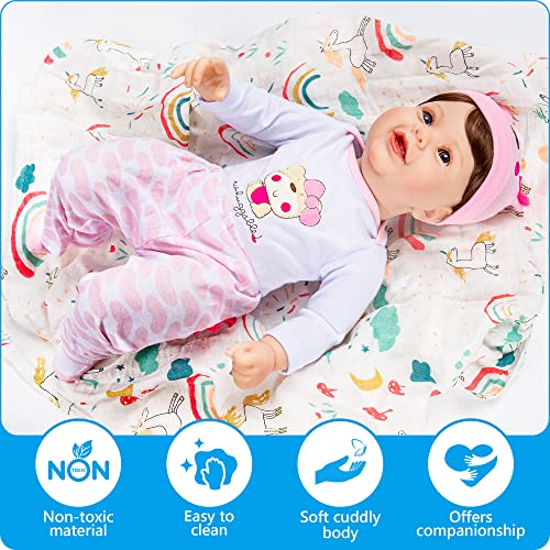 Muñeca Reborn Terapia para Adultos 22 Pulgadas miniatura 6