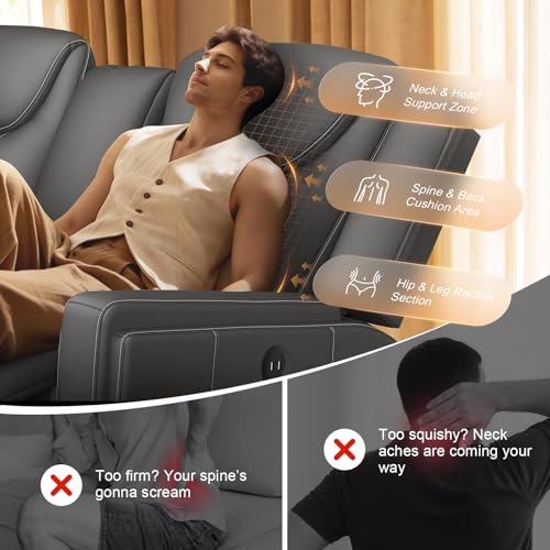 Dresegmt Manual Recliner Sectional Sofa