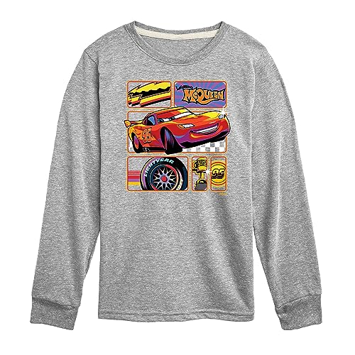 Disney Cars - Lightning McQueen Best Trophies - Toddler & Youth Long Sleeve Graphic T-Shirt