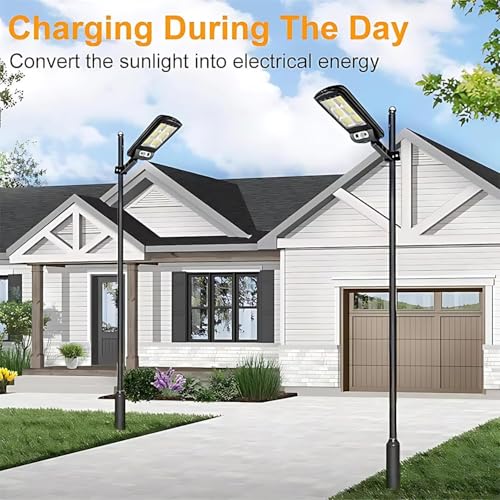 Image of 180W Led Solar Street Light Outdoor,10000LM IP65 Waterproof Solar Security Flood Lights Outdoor Motion Sensor, Wired Security Solar Powered Flood Lights for Indoor, Outside, Yard, Garden