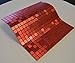 FLEXIPIXTILE, Modern Aluminum Mosaic Tile, Peel & Stick, Backsplash, Accent Wall, 1 sq.ft.,RED Velvet