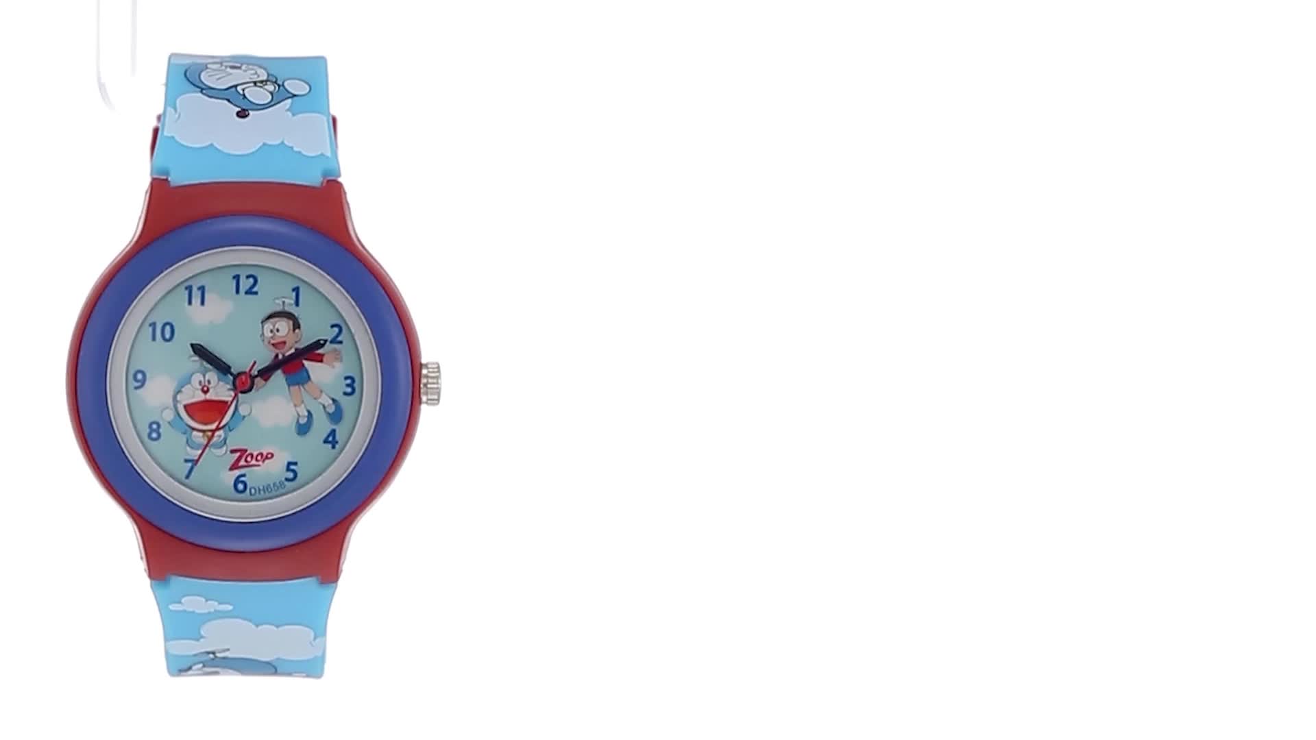 Zoop Doraemon Quartz Analog Blue Dial Blue Plastic Strap Watch for