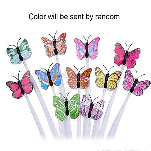 YEKDA 4 Pcs LED Flashing Light Butterfly Hair Clip | Braid Optical Fibber Hairpin Party | Girl and Women Party Favours (Multicolor, Pack Of 4) 1
