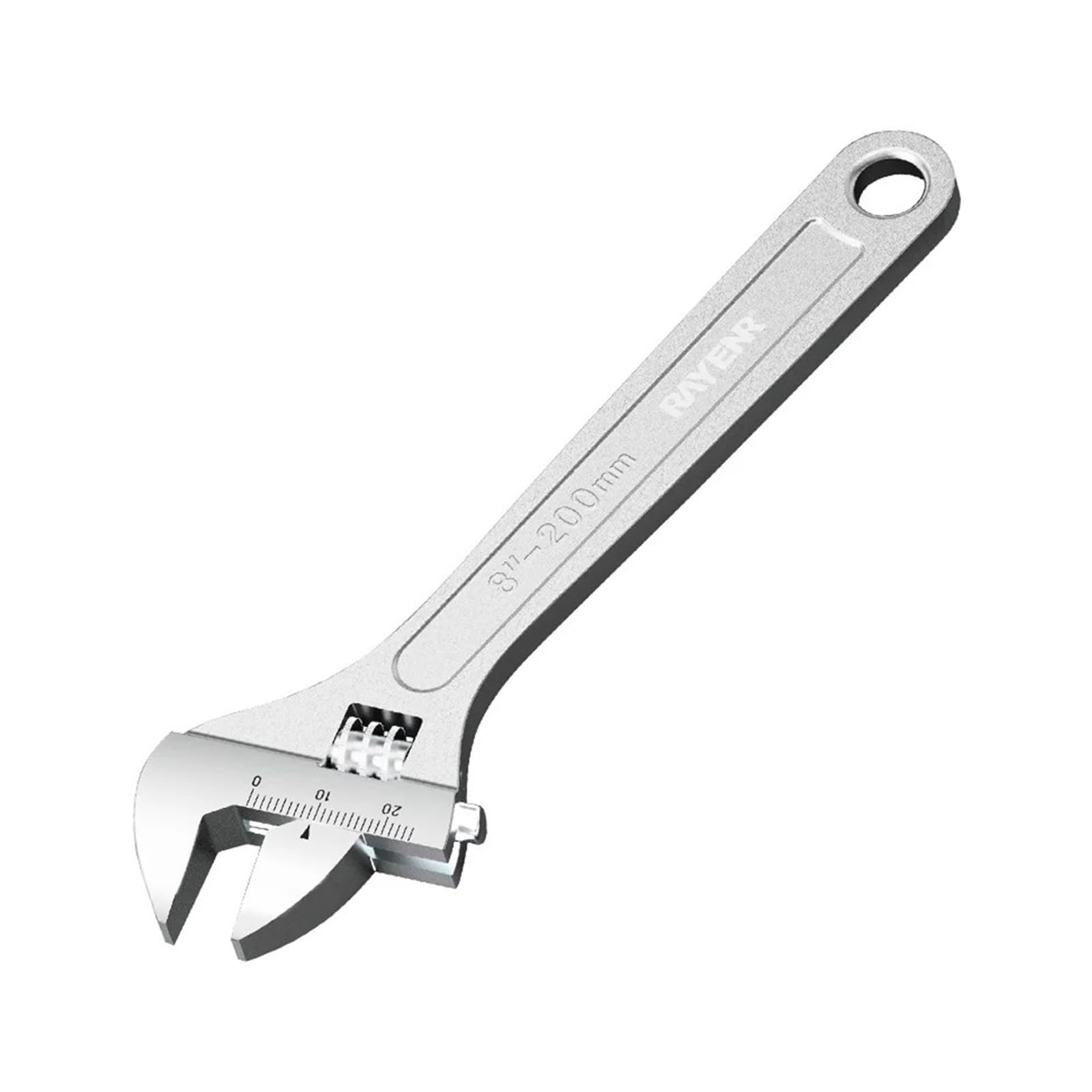 Llave ajustable de gran apertura con mango largo, llave universal de acero al carbono, herramientas manuales de reparación for talleres mecánicos(12-Inch)