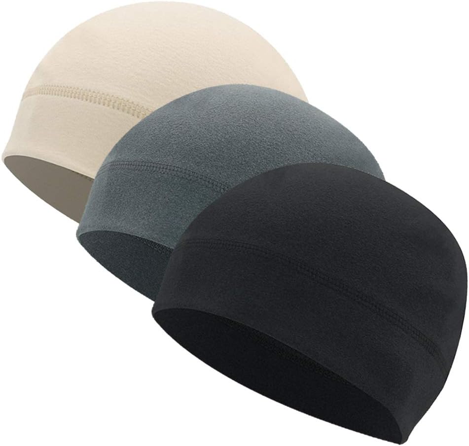 Winter Helmet Liner Fleece Skull Cap Beanie for Men/Women,Thermal Retention/Sweat Wicking/Breathable/Lightweight