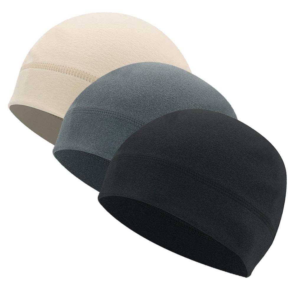 Winter Helmet Liner Fleece Skull Cap Beanie for Men/Women,Thermal Retention/Sweat Wicking/Breathable/Lightweight