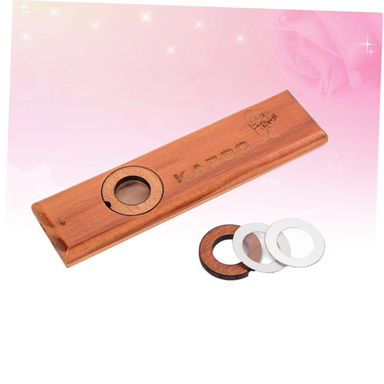 TOYANDONA 3 Pz Diaframma Per Flauto Kazoo in Legno Kazoo Metallico Di Legno Strumenti Musicali Per Bambini Ragazzo Bambù Bambino Strumento Musicale Metallo