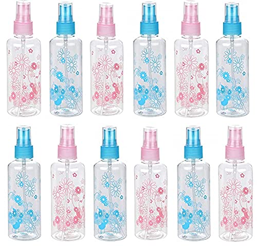 Empty Spray Bottles set of 12pc mix color and design, 100ml each-image-43