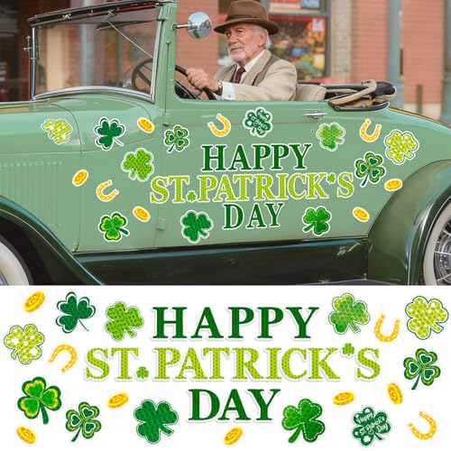 JarThenaAMCS 40Pc St. Patrick's Day Reflective Car Magnets