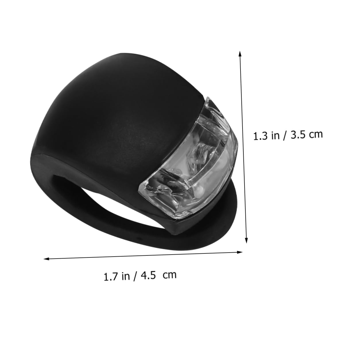 BESPORTBLE 12pezzi per Bicicletta LED Impermeabili di Lampade di Anteriori e Posteriori Silicone Accessori per Ciclismo Notturno Rosso Nero Bianco