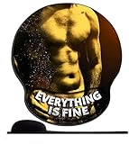 SENDJJ Ergonomisches Mauspad mit Handgelenkauflage Körperkunst für Männer Mauspad mit Handauflage Gaming Mauspad Anti- Sehnenscheidenprobleme für Computer und Laptop