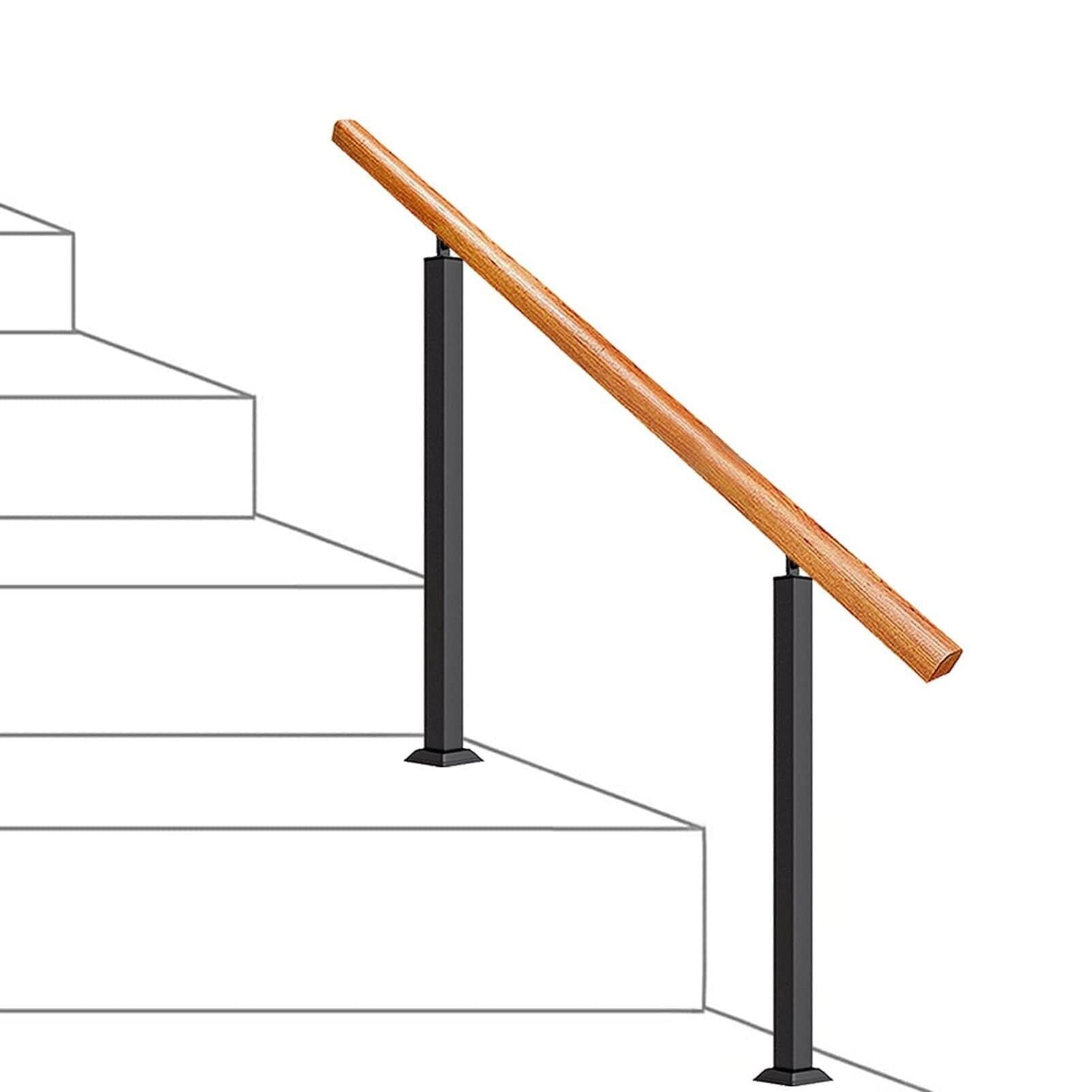 Rampes d’escalier en fer forgé pour sécuriser le jardin et le porche