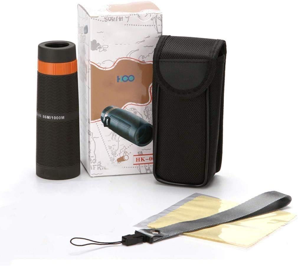 Monoculaire Zoom 10x36, avec Prisme Bak4, Double Mise au Point, Haute Puissance, Compact et étanche, idéal pour la randonnée, la Chasse, Le Camping et l'observation des Oiseaux.
