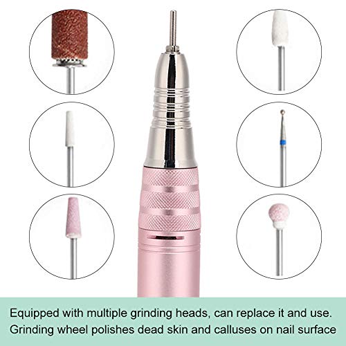 Elektrische Nagelboormachine Kit, 18000 RPM Handheld Draagbare Elektrische Nagelboor Pen Nagel Polijsten Slijpen… - Afbeelding 6