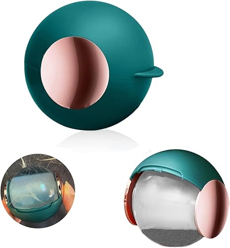 Bola de rodillo de pelusa lavable y reutilizable herramienta de removedor de pelo de perro y gato para ropa muebles oro verde