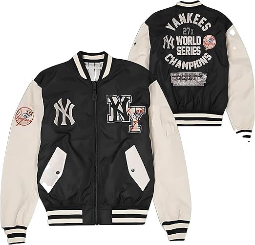 Mens Basketball NY Yanks Bomber Jacket MA-1 Baseball League Vintage New York Varsity Polyester Jacket Varsity Jacket For Men - Image 3