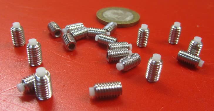 18-8 Stainless Steel Nylon Tip Set Screw 10-32 x .312" Thread Length 20 pcs