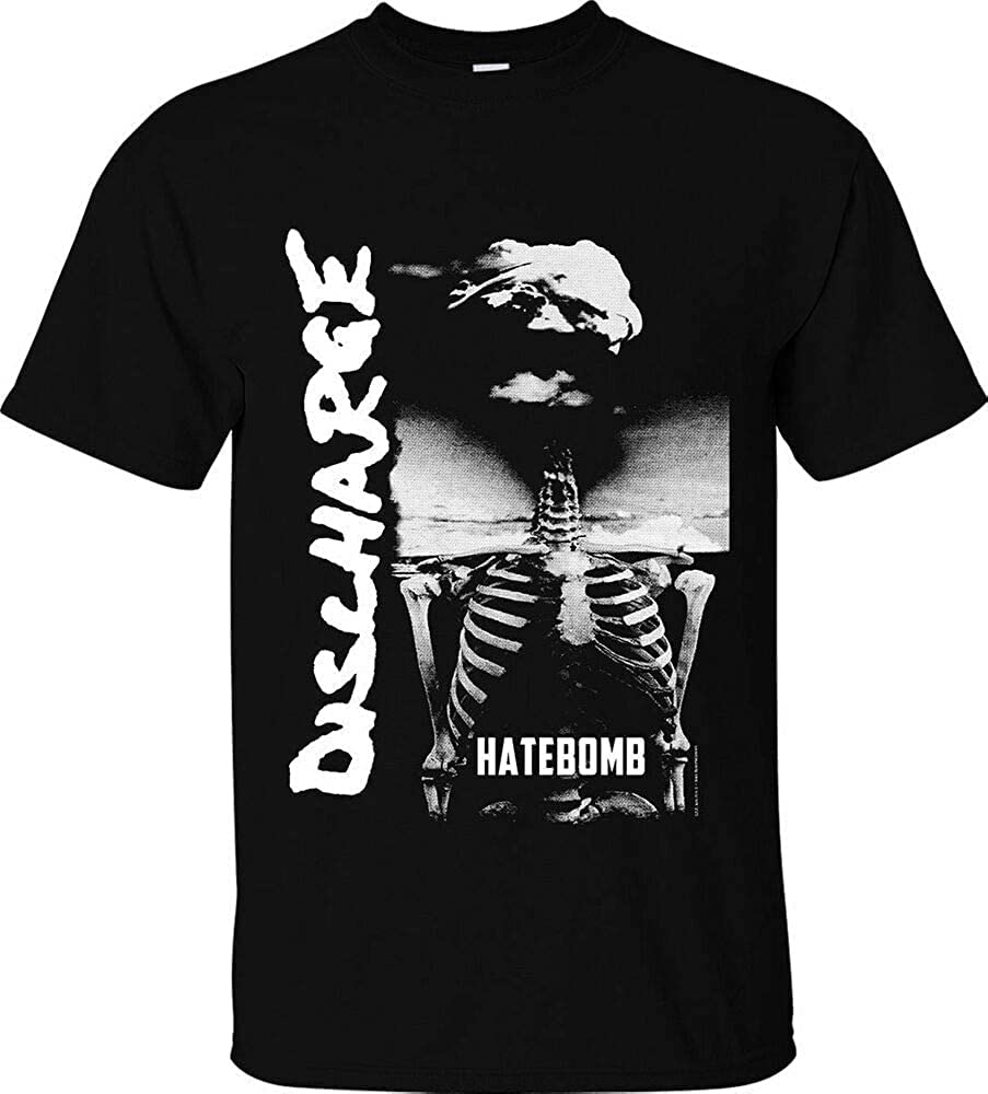 Bai Li Jia Men's Colour17 Discharge T-Shirt Hatebomb British Punk Hardcore D-Beat Tee