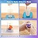 CHANGTIKEJI Silicone Mold Making Kit, 84oz 10A Elastic Liquid Silica Gel for Casting Resin molds and Candle & Soap Mold,Fast Cure Translucent Platinum Silicone Rubber