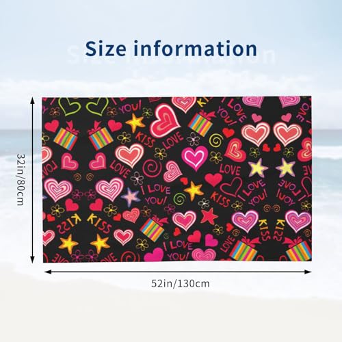 Serviette de bain microfibre ultra douce de qualité supérieure avec imprimé unique