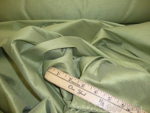 Valentina Textile INC Sage Shantung Dupioni Faux Silk Fabric Per Yard