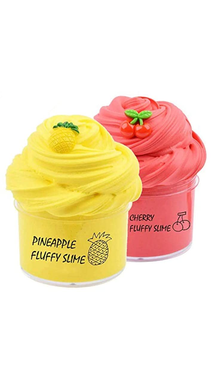 Slime Fluffy streachy Slime Non Toxic Putty for Kids Pack of 2 Free activaror and orbbez (150 Grams Each) (B09FTGYHRN) Amazon Price History, Amazon Price Tracker