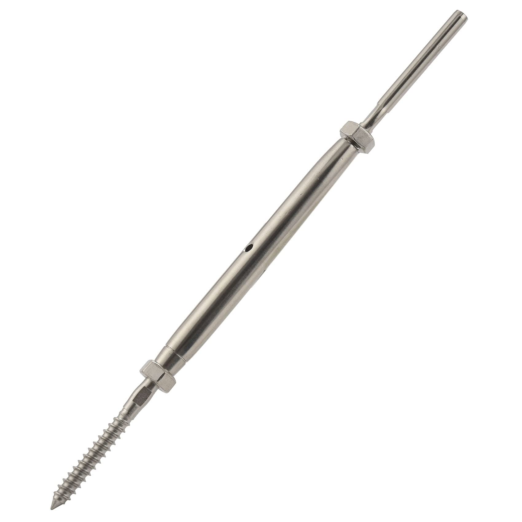 De Hebilla De Tornillo De Troquel Tornillo De Retención Para De Barandillas De Cubierta De Cable De 1/8 Pulgadas, Acero Inoxidable T316 Marino (Lote De 10)
