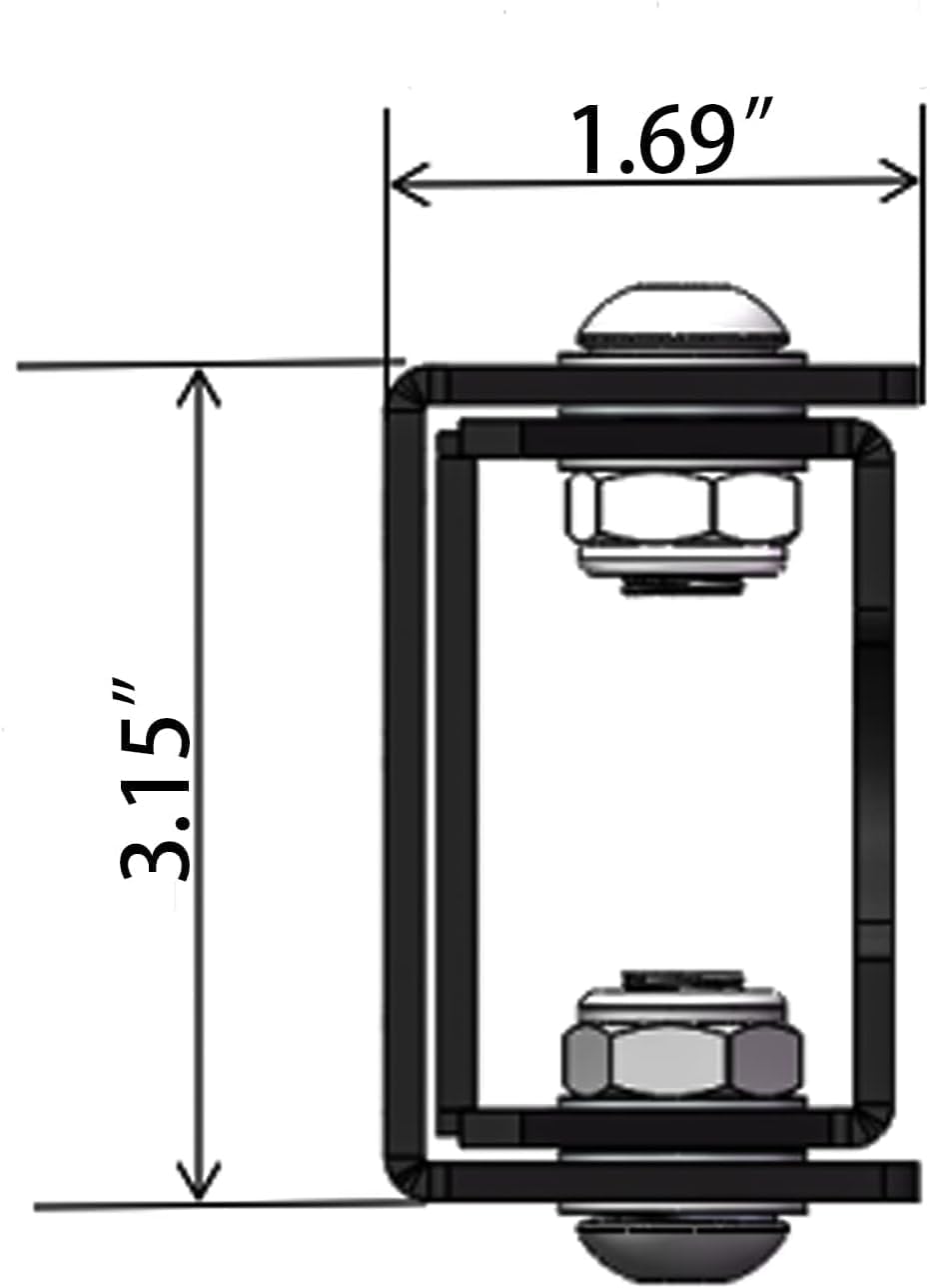 Compatible with 2007-2018 Jeep Wrangler JK/JKU Wrangler Steel Heavy Duty Reinforc Tailgate Hinge Set