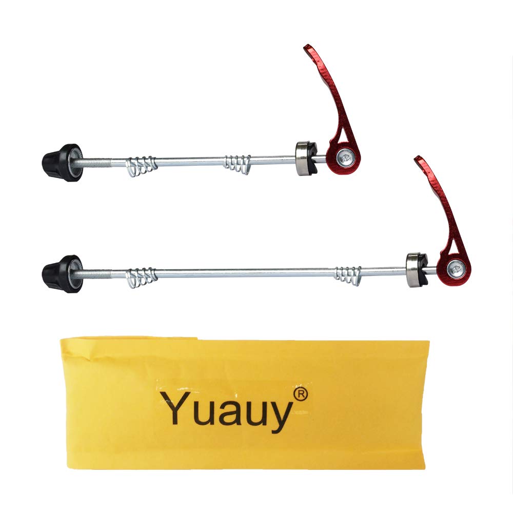Yuauy Bicycle Quick Release Skewers Axle Front and Rear Skewers Steel for Mountain Bike Road Bike