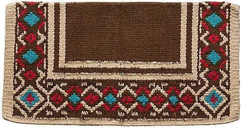 HUMAYL Saddlery Saddle Pad/Blanket for Horses Western Show Horse Saddle Blanket New Zealand Design Handmade Wool Saddle Blanket Top Wool Saddle Pad Regular Size : 34" L x 36" W x 1" inches PAD058