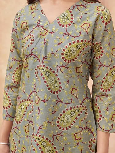 Image of Womanista Women Printed Cotton Kurta Set for Woman | Jaipur Coord Set | Farshi Salwar Suit