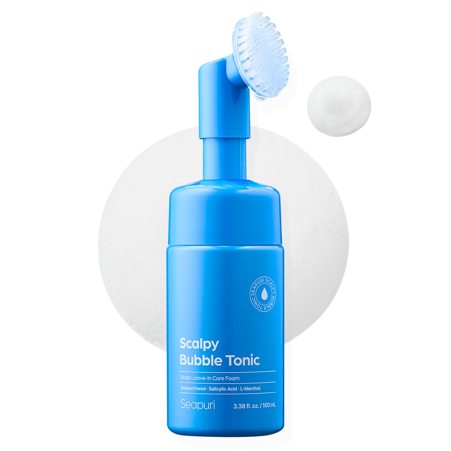 Bubble Tonic | Leave-In Scalp Exfoliator Foam for Oily, Sweaty, or Itchy Roots | Clears Buildup & Sweat with No Residue | Cooling Relief with Menthol & Salicylic Acid | Korean Hair Care Detox