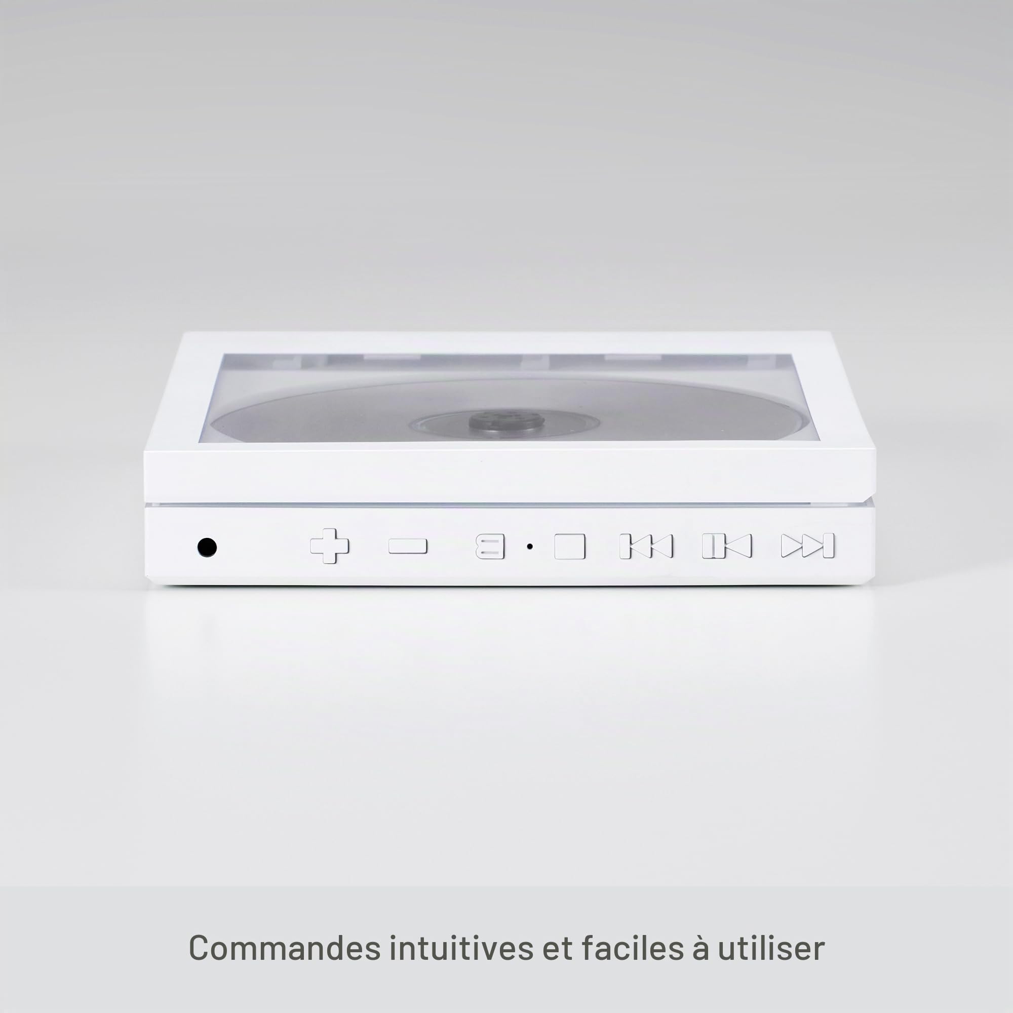 Lecteur CD Bluetooth Instant Disk Audio-CP1 (Blanc)