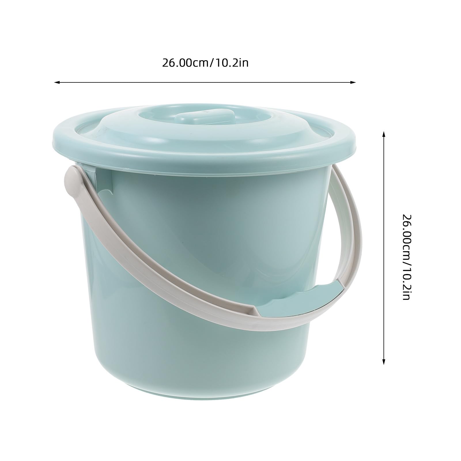Gatuida Vaso da Notte Portatile Coperchio e Manico, Secchio per Urina 8l in Plastica Resistente, Vasino Antiscivolo per Adulti, Donne Incinte e Anziani, Ausilio per Uso Domestico