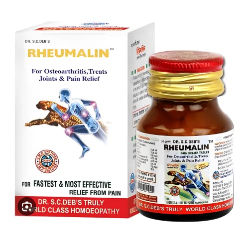 KRIG'S Rheumalin Pain Relief Tablet Homeopathy(25Gm) & R.E Pain Killer Oil Combo