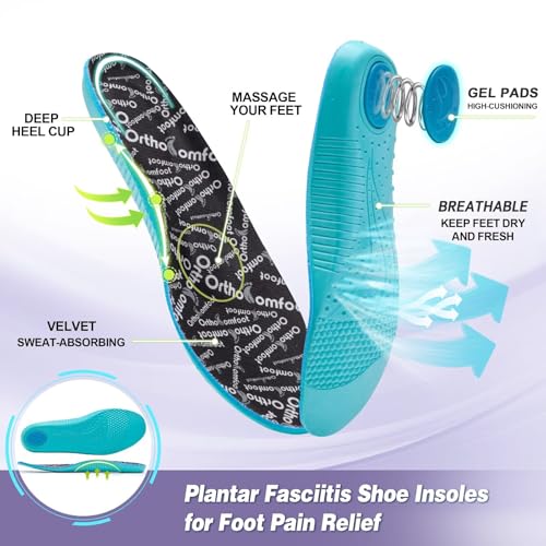 Women's Orthopedic Road Running Shoes: Comfortable Arch Support Plantar Fasciitis Sports Sneakers, Casual Orthotic High Arch Flat Feet Tennis Work Walking Shoes for Foot Heel and Pain Relief4