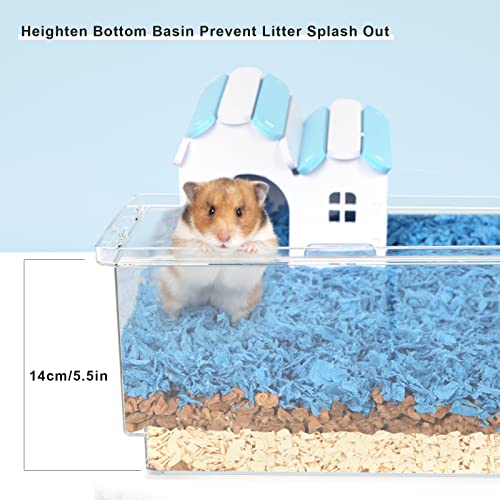 BUCATSTATE Hamster Cages and Habitats Small Animal Cage with Accessories Rat Cage Mouse Cage Basic Cage for Syrian Hamster Gerbils - Thumbnail 4
