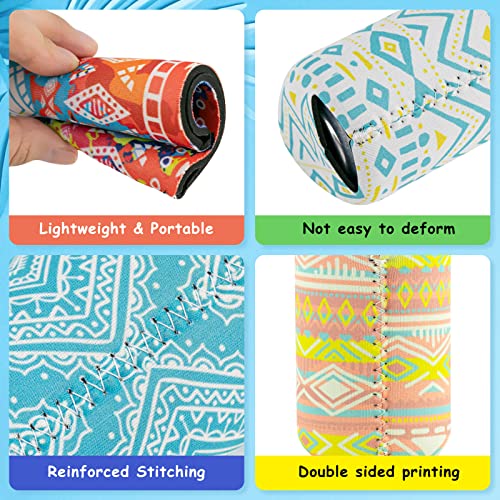 12 Pack Beer Can Coolers Sleeves Neoprene Drink Cooler Sleeves ,For Standard 12 Ounce Cans Beer Coolers For Parties, Events Or Gift (Bohemian Style) #TOP3