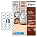 Produktbild Avery L7101REV-20 Ovale Etiketten ablösbar Papier 63,5 x 42,3 mm 360 Stück Weiß