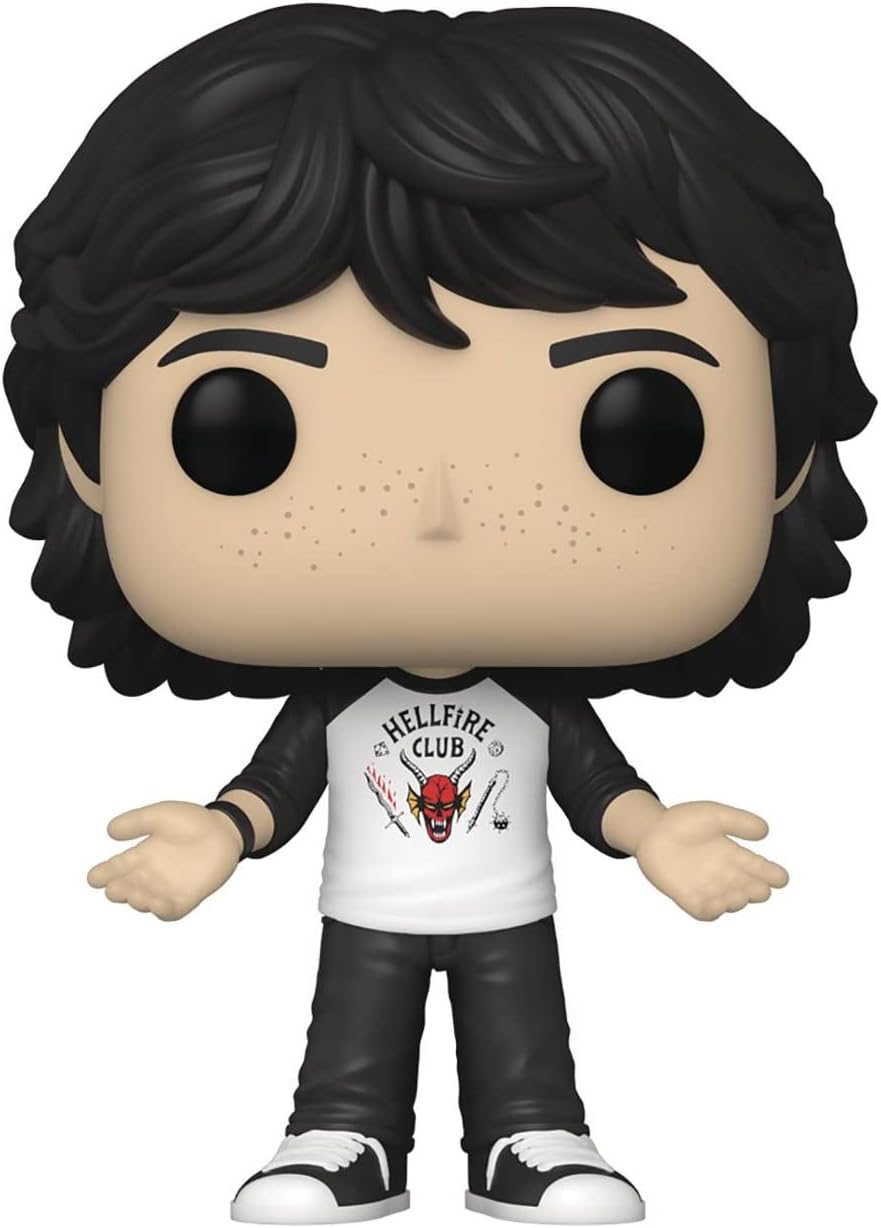 POP [Stranger Things - Mike Wheeler [Season 4] Funko Vinyl Figure (Bundled with Compatible Box Protector Case), Multicolor, 3.75 inches